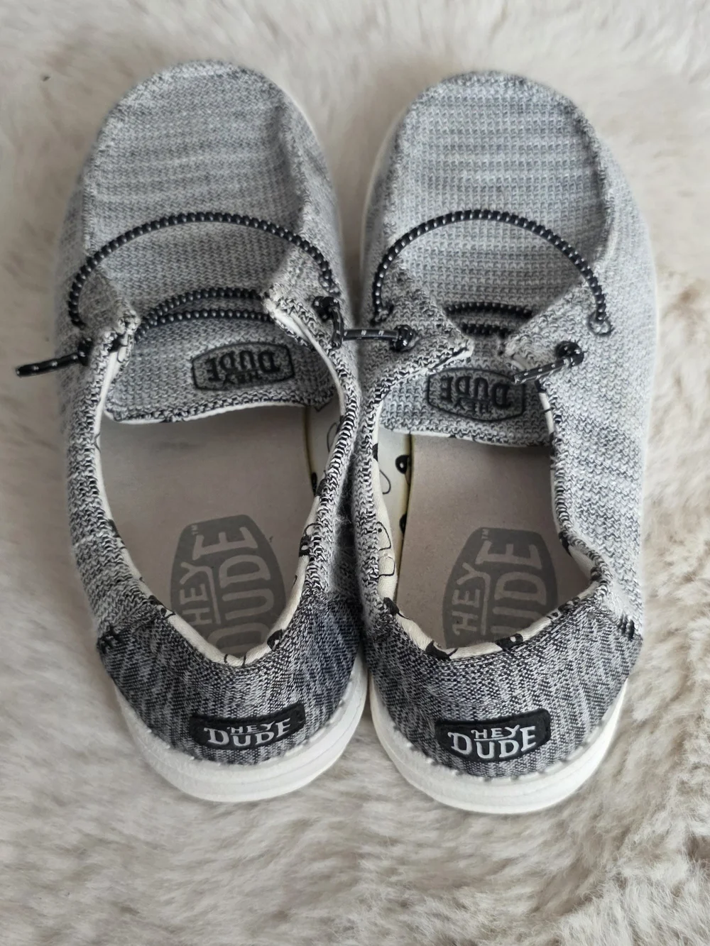 Hey Dude Wally Knit Slip-On Shoes in Gray